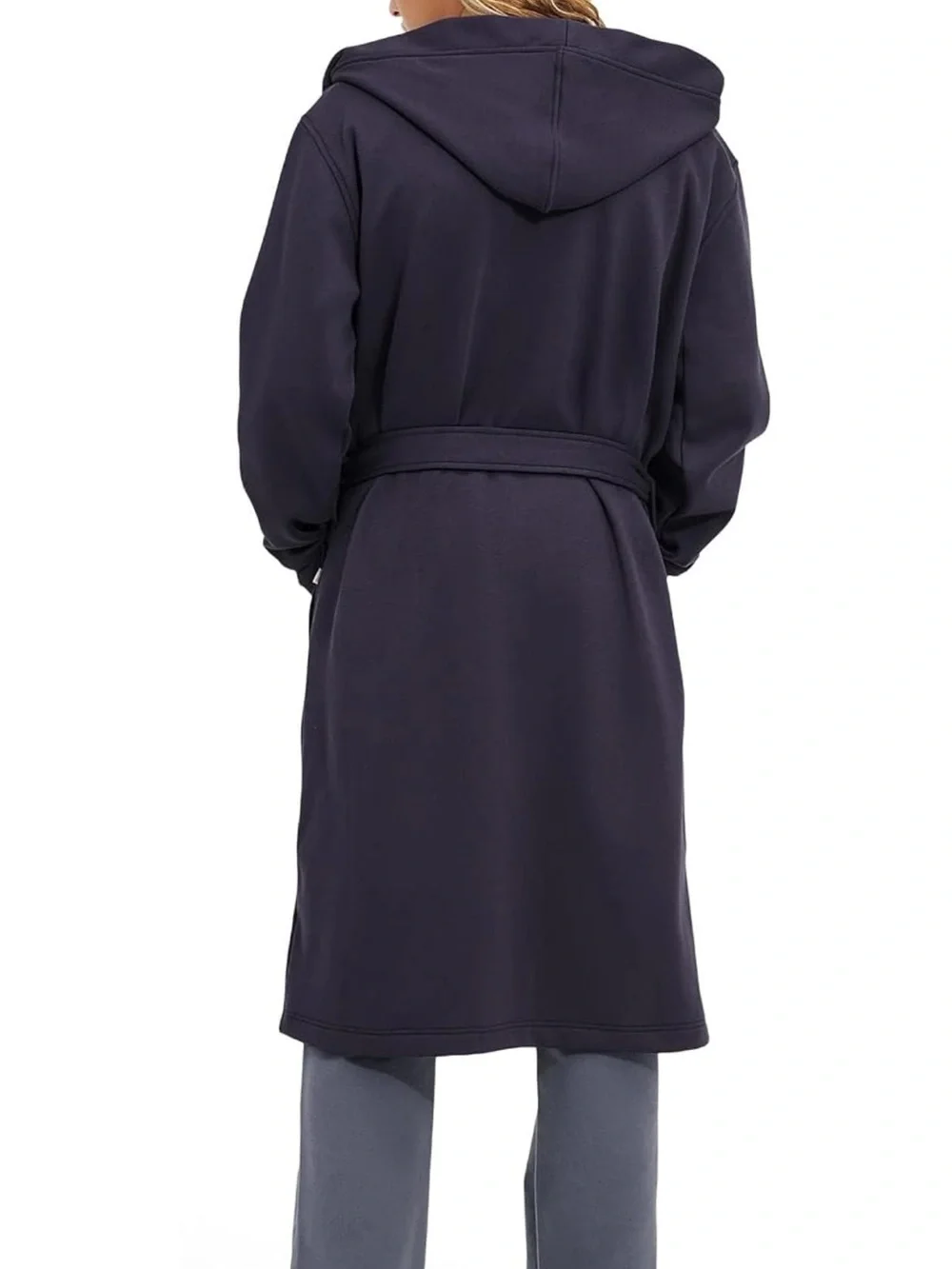 UGG Leeland robe hooded bath robe lounge pajamas navy blue sz m/l